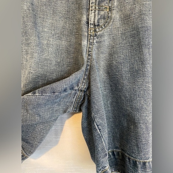 Columbia Cargo Shorts Medium Wash Hiking Denim Mens 38 - Picture 7 of 15